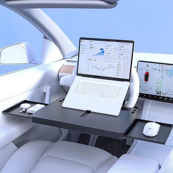 스틸리 차량용 핸들 테이블 차량 식탁 트레이 자동차테이블 받침대 노트북 거치대 책상 YU7