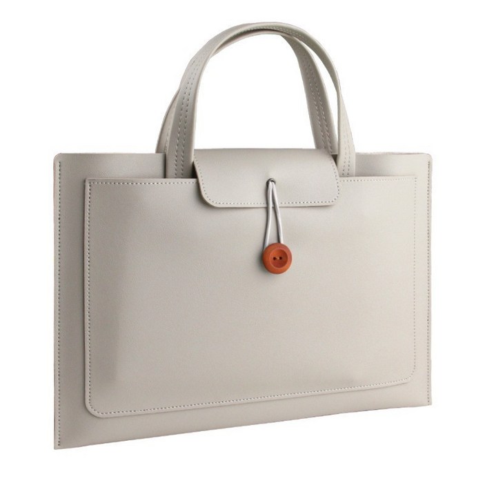 Pettoo LG 그램 삼성 태블릿 파우치, 손잡이, 파일 노트북 파우치, 라이트 그레이, 1개