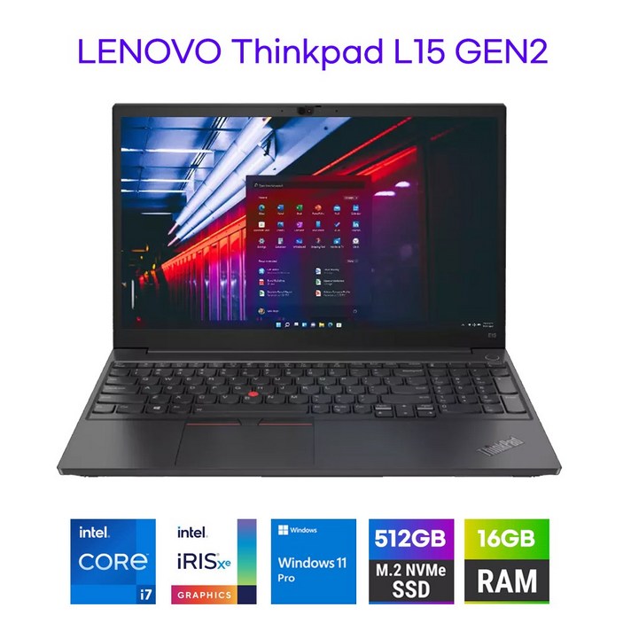 레노버 씽크패드 L15 GEN2 11세대 i7-1165G7 램16GB NVME256GB 15.6 윈도11 중고노트북