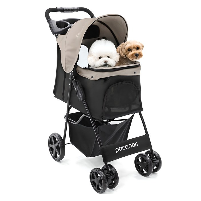 피카노리 스탠다드 반려동물 유모차 제인로드, 베이지, 1개