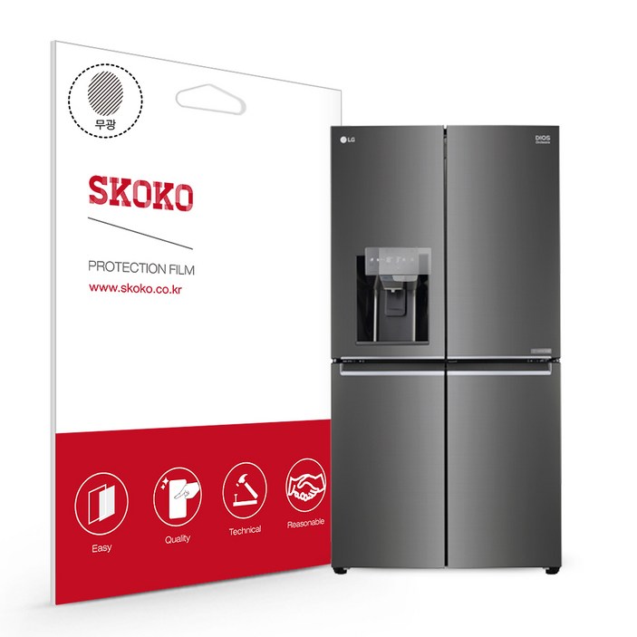 스코코 LG 디오스 정수기 냉장고 J821SB35 제어창 액정보호필름, 단품
