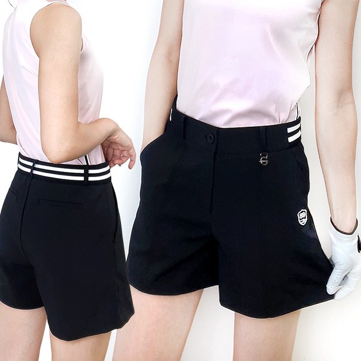 투솜 여자골프반바지 여성골프반바지 기능성 스트라이프 89 3부 여성골프웨어 여자골프바지 여성 숏 봄 여름 가을 반바지 스판