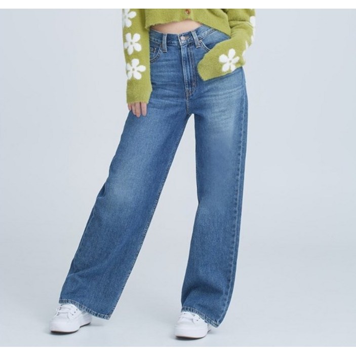 리바이스 리바이스 여성 하이루즈 스트레이트핏 와이드 COOL 진268720016