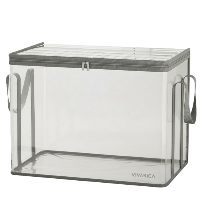 엔에스씨 책보관함 1P 투명 접이식 특대형 책보관박스 다용도