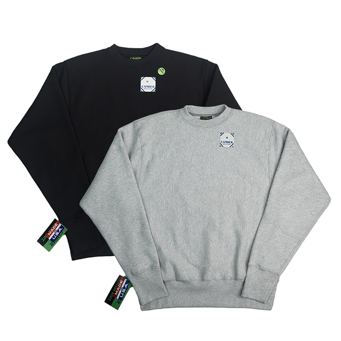 캠버 12oz 크로스 니트 크루넥 스웨트 셔츠 맨투맨  기모 CB234