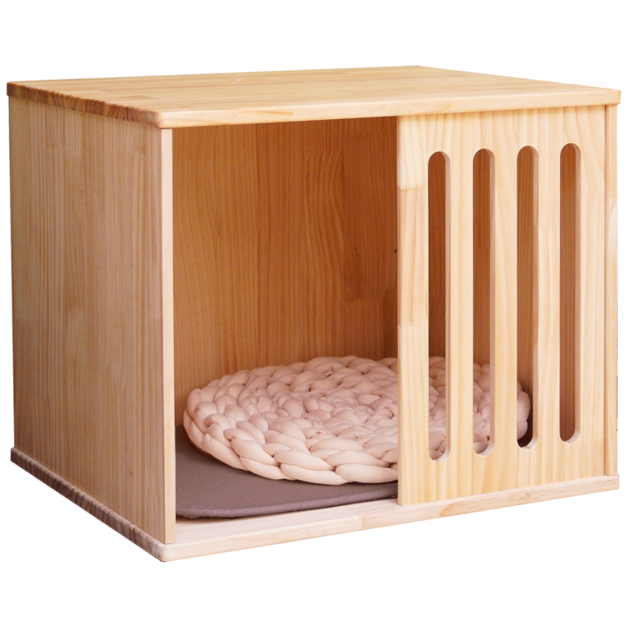 더따슴 국내제작 고급 원목 고양이 강아지 집 DIY 큐브형 펫 하우스 숨숨집