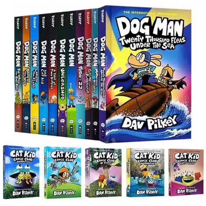 도그맨원서 17권 dogman catkid 캣키드 올컬러 재미있는 영어원서 음원제공 영어만화 페이퍼백 소프트커버 도그맨원서 17권 dogman catkid 캣키드 올컬러 재미있는 영어원서 음원제공 영어만화 페이퍼백 소프트커버