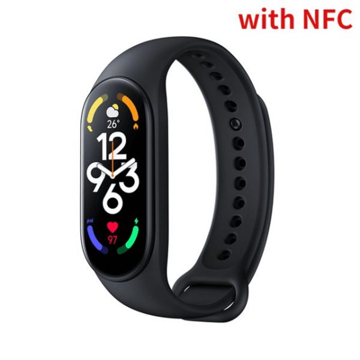 스마트 워치 손목 밴드 샤오미Mi Band 7 NFC 팔찌 스포츠 스탠다드 에디션 남성과 여성의 방수 심박수 miband7