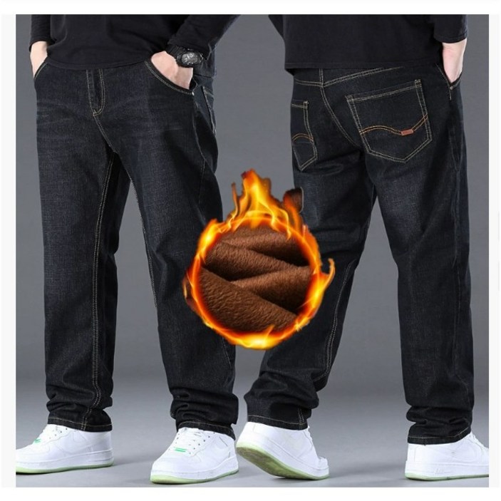 빅빅사이즈 데님 남성 기모 청바지 SH1651