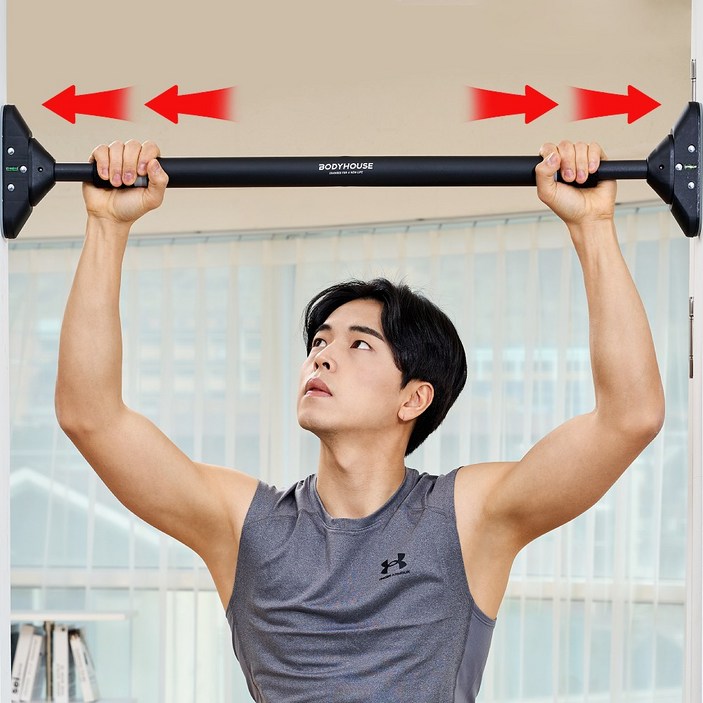 바디하우스 안전하고 넓은 문틀 철봉 가정용 실내 턱걸이 운동 기구 집 바디하우스 안전하고 넓은 문틀 철봉 가정용 실내 턱걸이 운동 기구 집