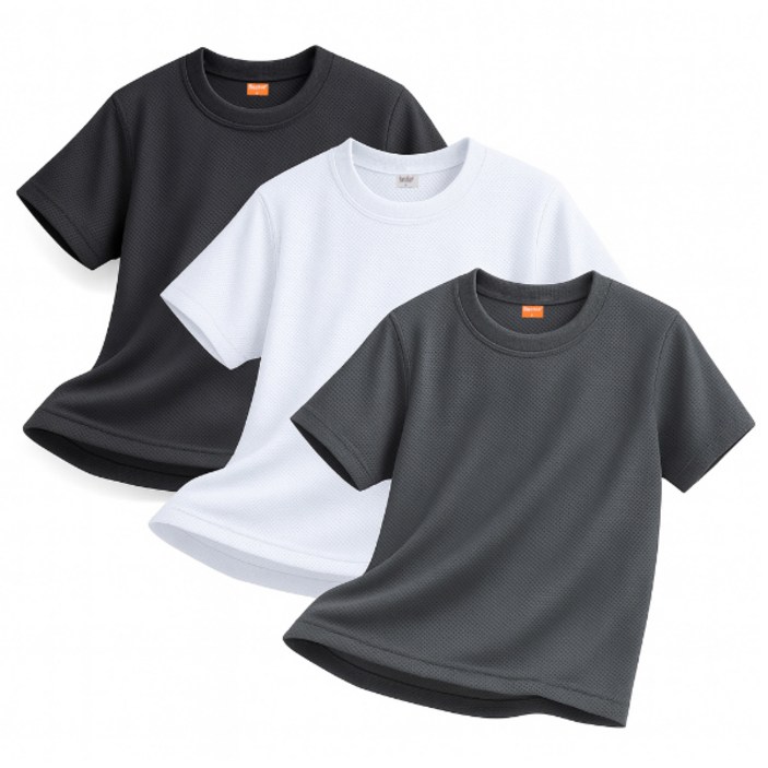 베스터 쿨에버 남녀공용 기능성 냉감 쿨론 라운드넥 반팔 티셔츠 3P