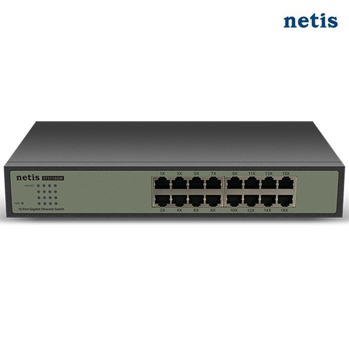 네티스 기가비트 스위칭허브 16포트 데스크탑 ST3116GM, 단일상품, 1개