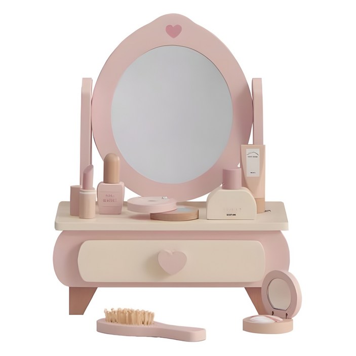 피에스타 우드 테이블 화장대 세트