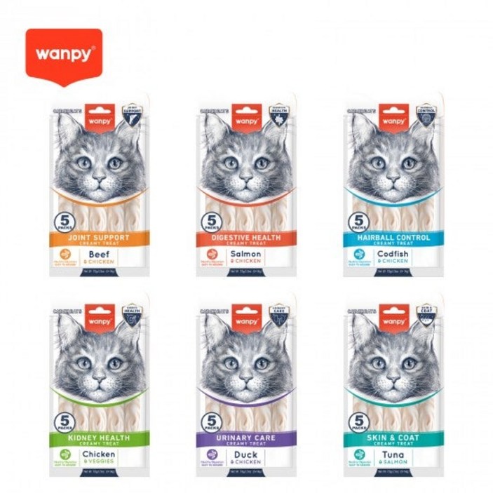 고양이 반려묘 완피 크리미 퓨레 캣 기능성 70g, 1개, 70g, 스킨&코트