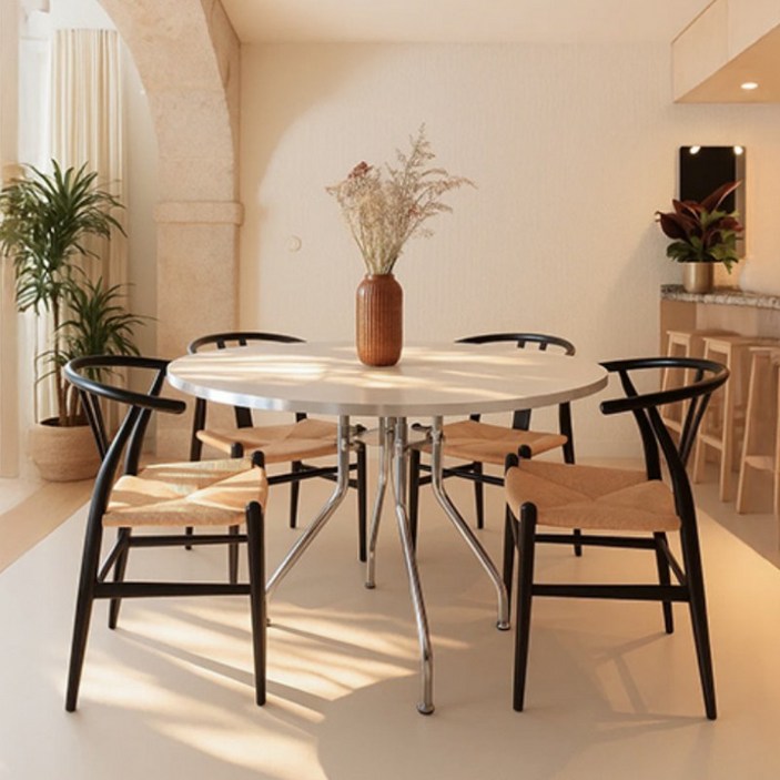 카페 원형 탁자 식탁 업소용 다이닝 거실 세라믹 테이블