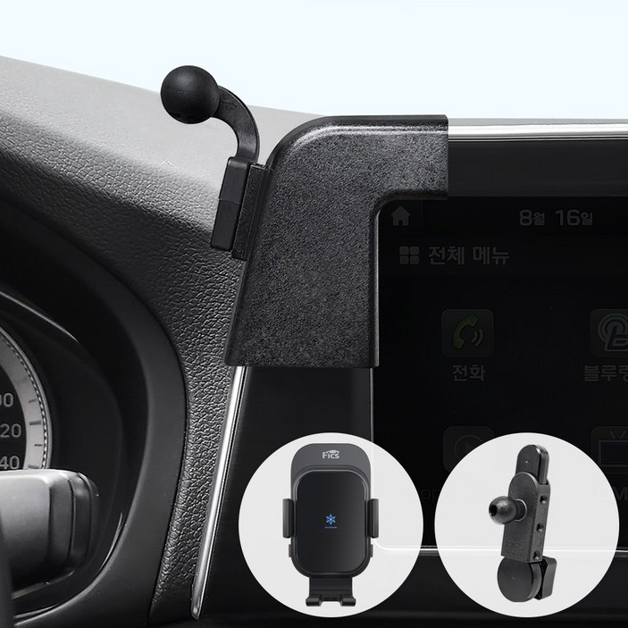 FICS 그랜저 IG 전용 핸드폰 거치대 마운트 패키지, 1개