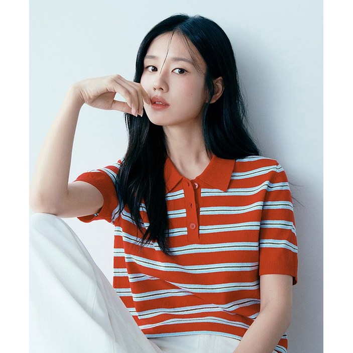 매장정품 셀렙샵에디션 CELEBSHOP EDITION 3PACK 26SS 코튼혼방 스트라이프 카라니트 2077622542 160491