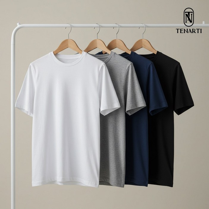 국산 무지 라운드 반팔 면티 흰티 남녀공용 30수 무지티 교복 이너 레이어드용