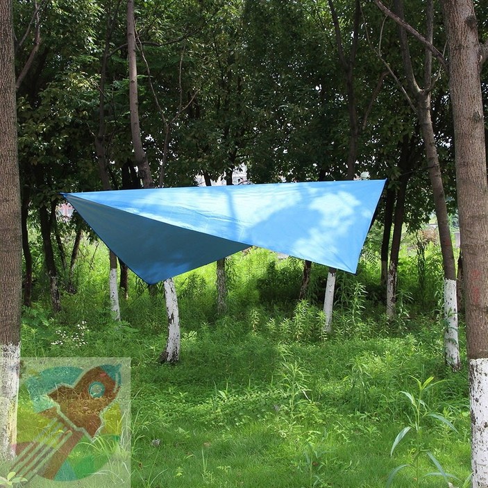 DPK 캠핑용 타프 SY HT02 블루 캠핑감성용품 그늘막텐트타프