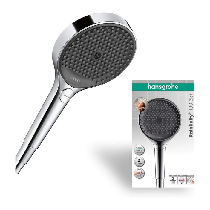 독일hansgrohe Rainfinity 한스 그로헤 레인 샤워 헤드 3 Jet Types