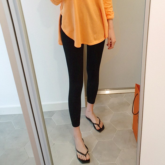 YUM 가을 크롭 8부 빅사이즈 레깅스