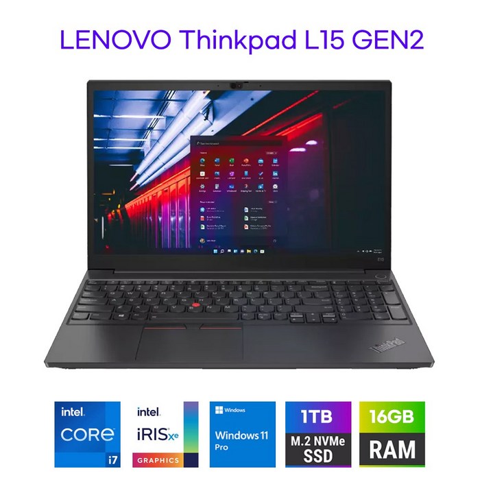 레노버 씽크패드 L15 GEN2 11세대 i71165G7 램16GB NVME256GB 15.6 윈도11 중고노트북, L15I7, WIN11 Pro, 16GB, 1TB, 블랙