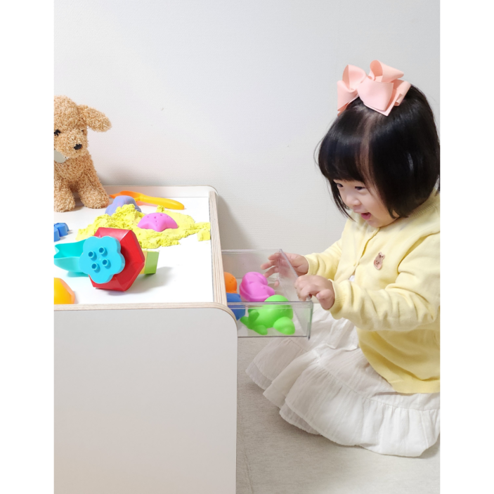 아이존 플레이테이블 자작나무 아기 책상 유아 책상