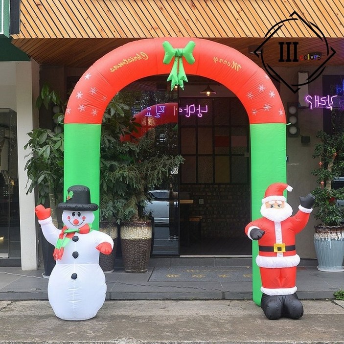 대형 크리스마스 에어 아치 게이트 야외 행사장 입구, 1개, 상세페이지 참조