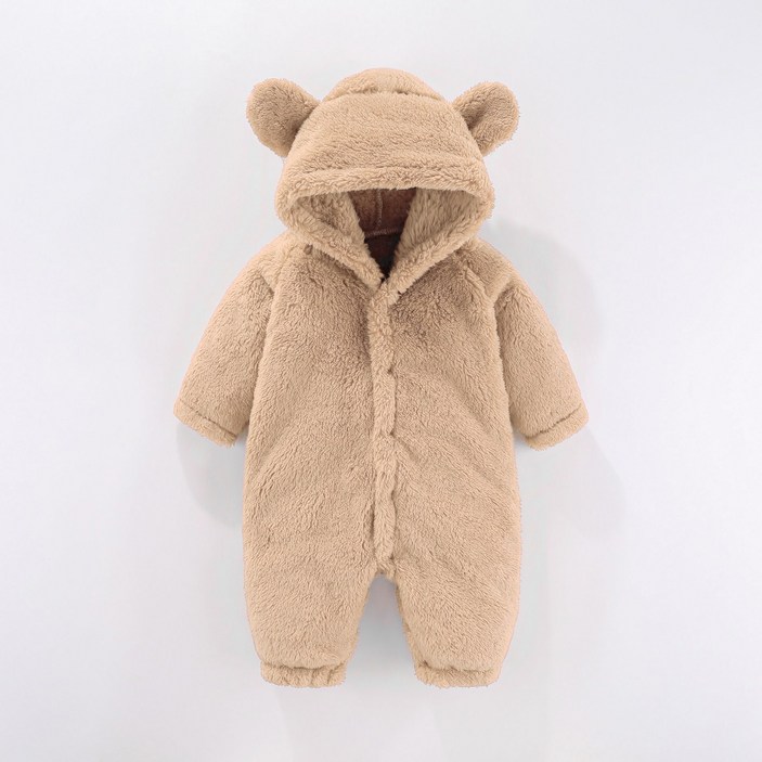 베어 후드 곰돌이 아기우주복 유아 방한 우주복 돌아기선물