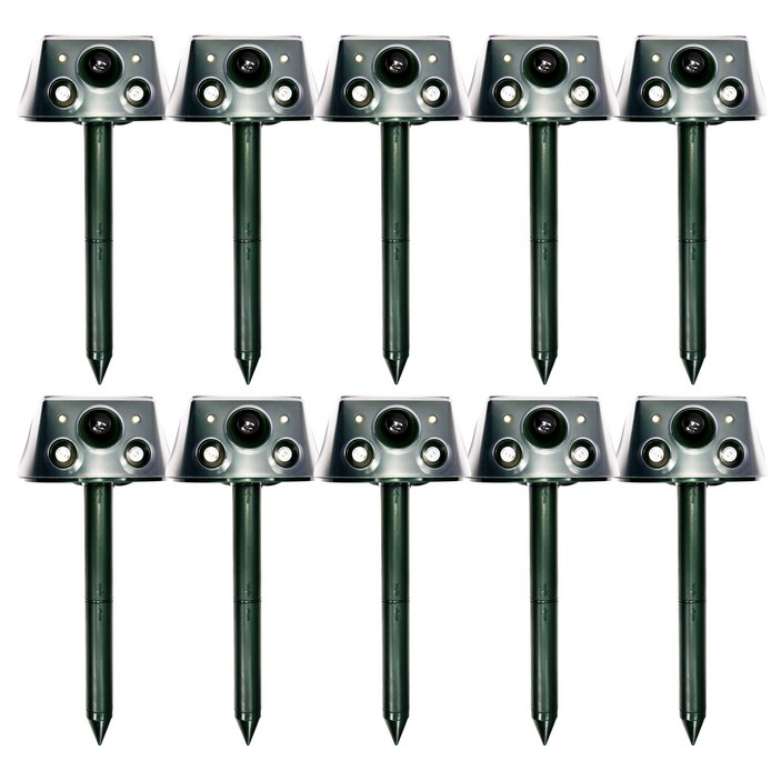 야생동물 퇴치기 차우 태양광 적외선 강력진동 초음파 LED 경고음