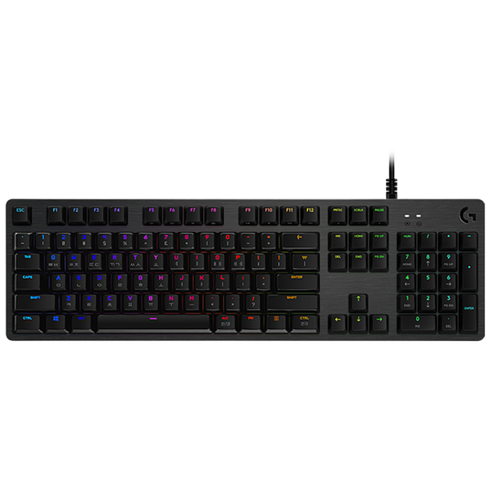 로지텍코리아 G512 CARBON 기계식 게이밍 키보드, 적축, G512 GX, 블랙
