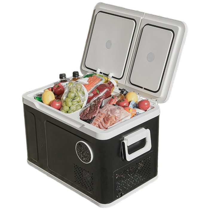 [코오롱 공식판매] 25년 신상 알피쿨 블랙에디션 캠핑냉장고 31L 코오롱 NK40 독립 냉장 냉동 2도어 듀얼도어 낚시 차박 화물 냉장고 냉동고, NK40, 혼합색상