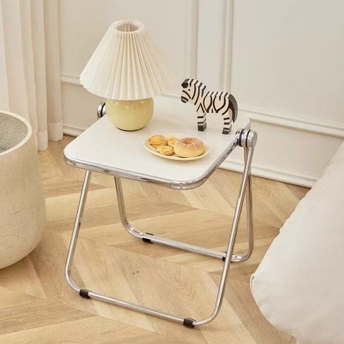 BCQ 아크릴 사이드 테이블 티테이블 거실 소파 접이식 테이블