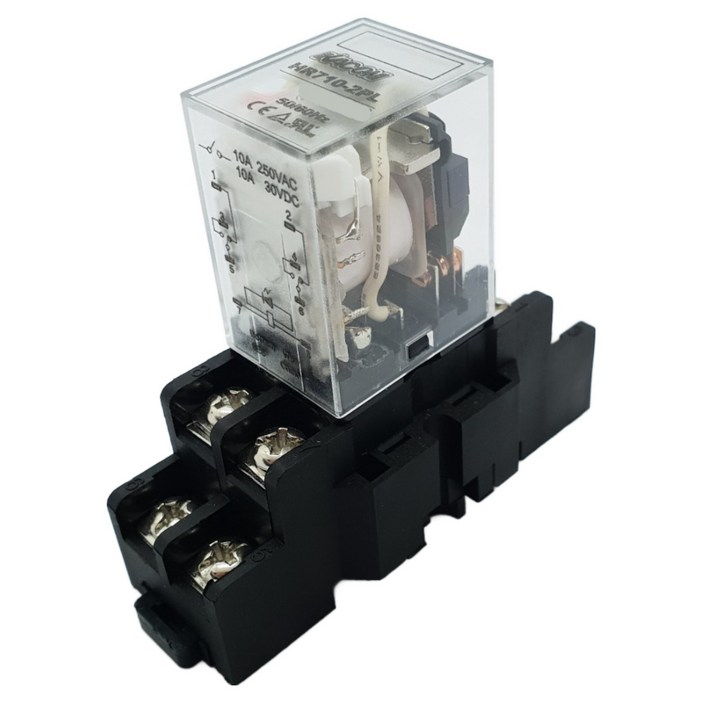 HR7102PL KACON LY2 8핀 AC220V, DC12V,DC24V 릴레이 LED릴레이, 1개