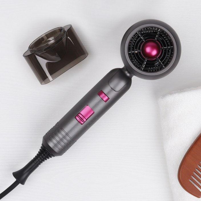 홈플래닛 쿨샷 전문가용 접이식 헤어 드라이기 1800W, BY8805, 시크블랙