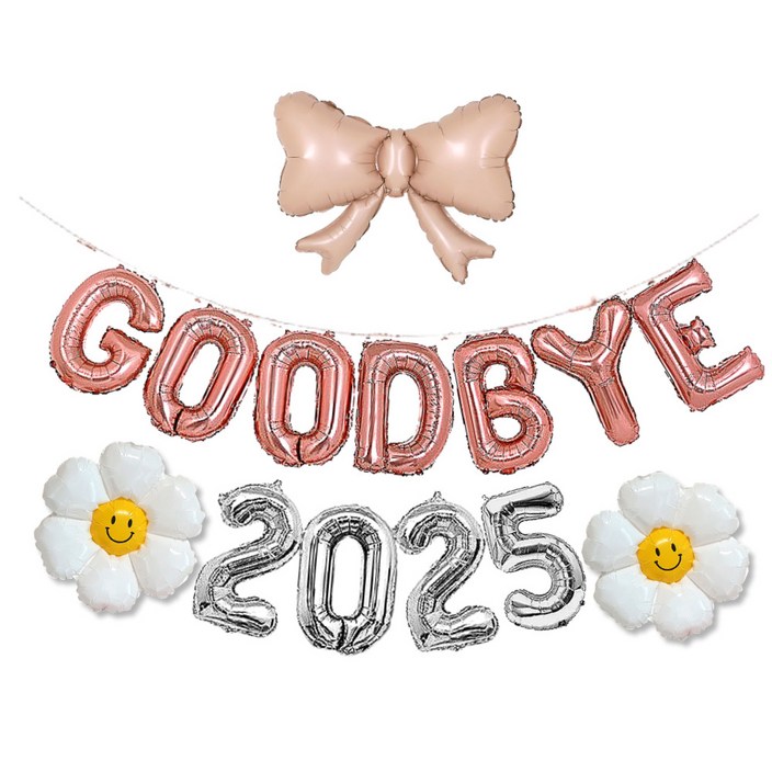 연말파티 굿바이 풍선 세트 4종 송년 종무식 파티용품