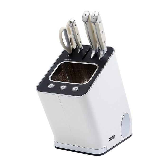 쿠진 나이프케어 시즌2 살균건조기 칼갈이 + 칼세트, 크림화이트