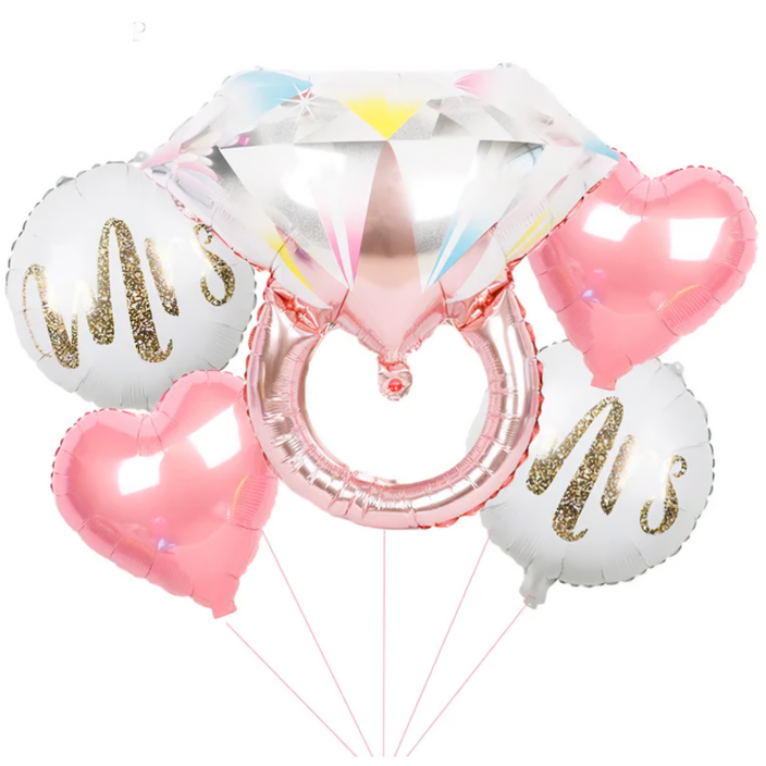 파파 파티 브라이덜샤워 풍선세트 반지