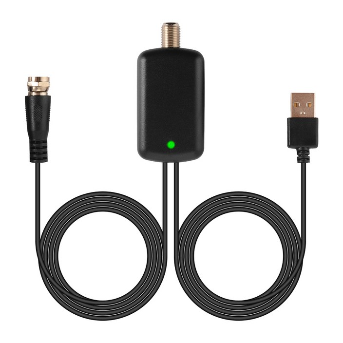 HDTV 부스터 앰프/ 신호증폭기 TV 안테나 앰프 지상파방송 DMB UHD 디지털TV FM라디오