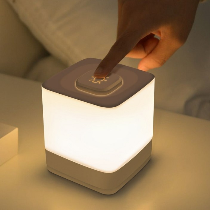 Maxestron 터치램프 LED 무드등 무선 수면등 3색조명 충전식 LP-305