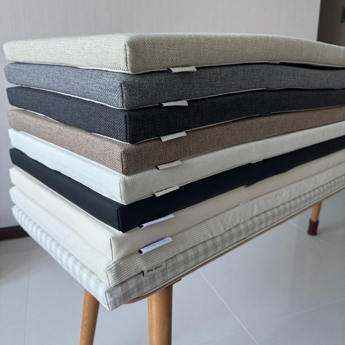 벤치의자방석 긴 식탁의자 방석 국내 맞춤제작 가능 카페 사무실 대형