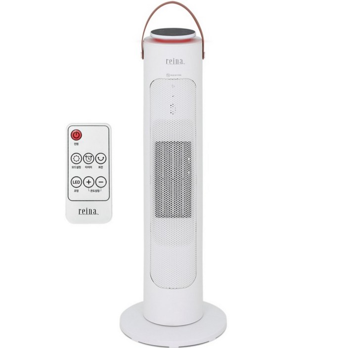 REINA PTC 히터 LED 무드등 타이머 전기 온풍기