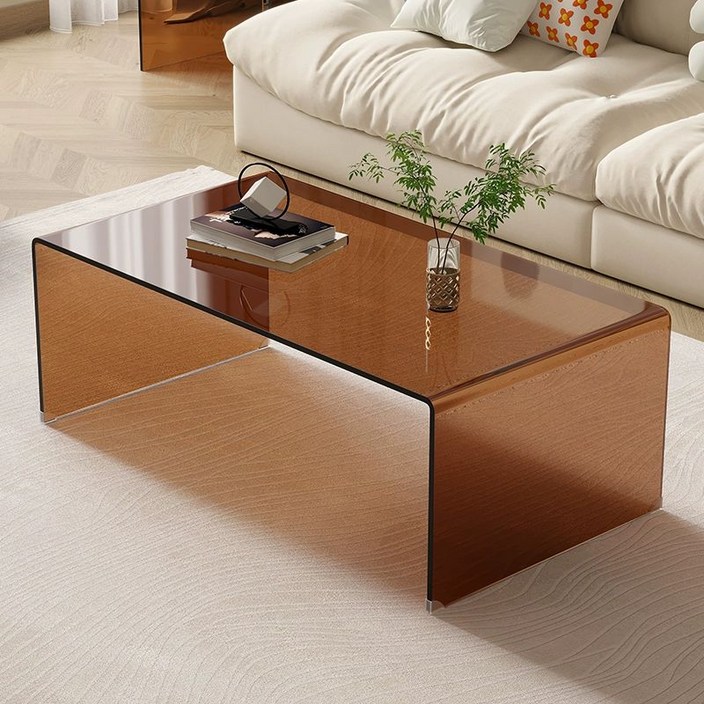 아크릴테이블 투명 미드센추리 폴딩 가구 테이블 선반