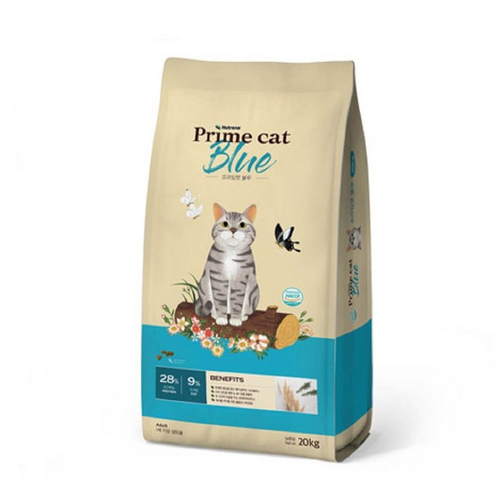 뉴트리나 프라임캣 블루 20kg 고양이사료 대용량 대포장 길냥이밥 길고양이 전연령, 1개, 20kg, 닭