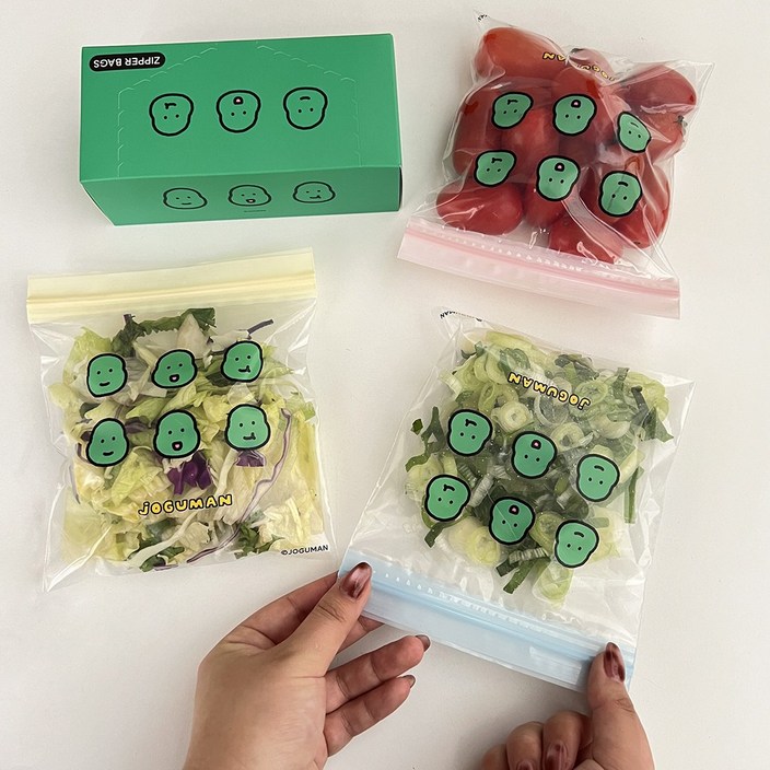 모어하우스 다용도 조구만 캐릭터 이중 지퍼백 14cm x 16cm