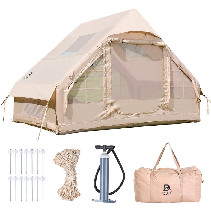 DXZ 에어텐트 방수보온 오픈 윈도 디자인 원터치 에어