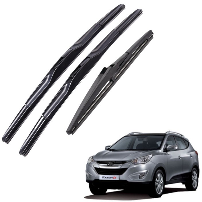 현대 자동차 호환 뉴 올뉴 투싼 ix NX4 전차종 차량용 하이브리드 와이퍼 윈도우브러쉬 전면 후방 111