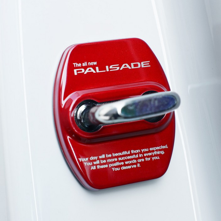 블랙본 팰리세이드 LX3 호환 도어스트라이커 커버 튜닝, 타입02 블루4P도어락