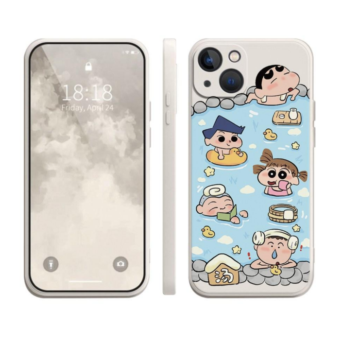 온천욕 신짱 친구들 아이폰 갤럭시 폰케이스