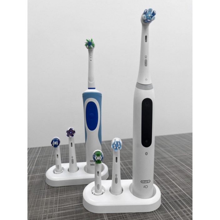 호환 큐클래스 호환용품 전동칫솔거치대 받침대 전동칫솔스탠드, 2개, 화이트, 칫솔 보관 홀더